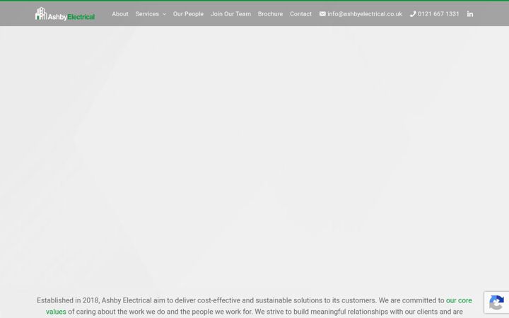 Екранна снимка на ashbyelectrical.co.uk