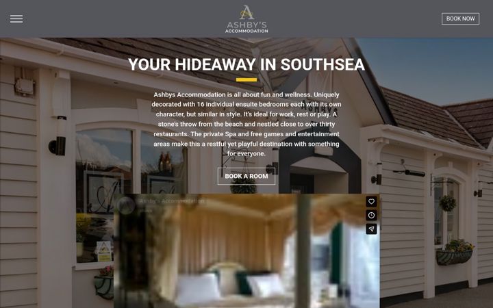 Screenshot of ashbyssouthsea.co.uk