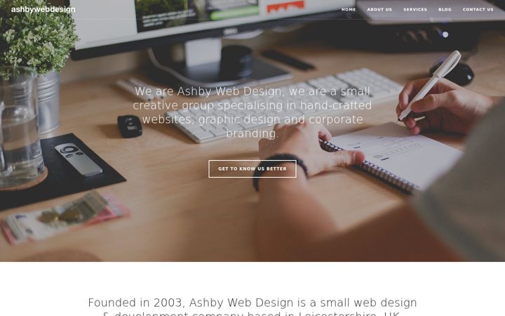 Screenshot of ashbywebdesign.co.uk