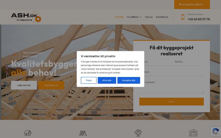 Screenshot of ashdk.dk