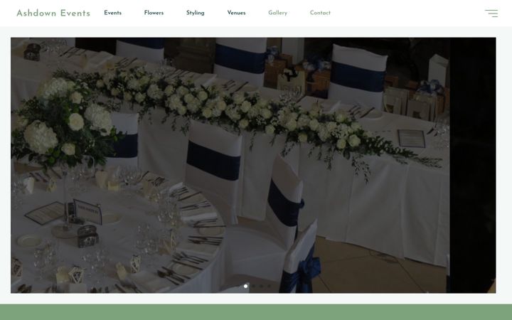 Screenshot stránky ashdownevents.co.uk