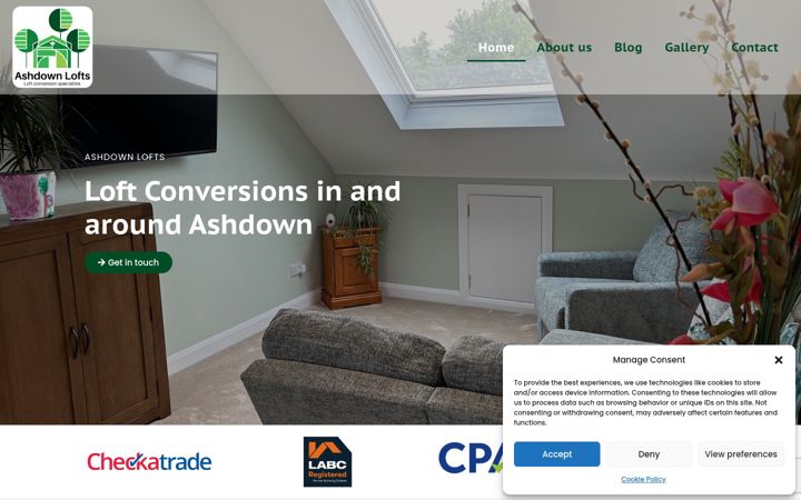 Screenshot of ashdownlofts.com