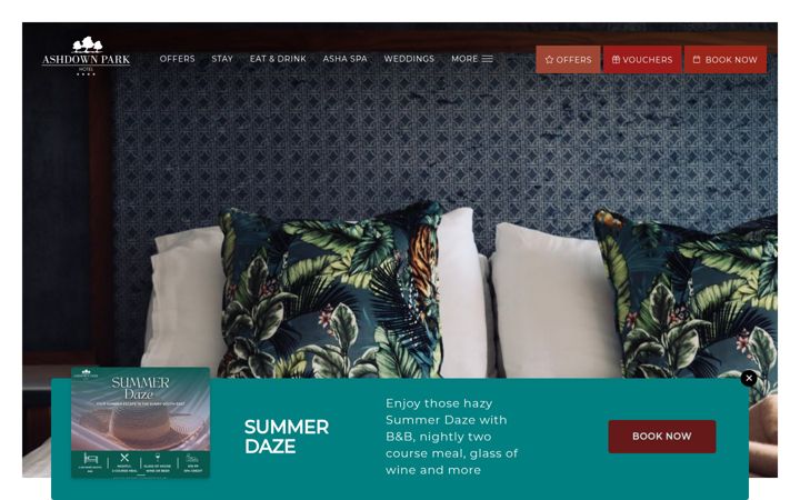 Screenshot of ashdownparkhotel.com