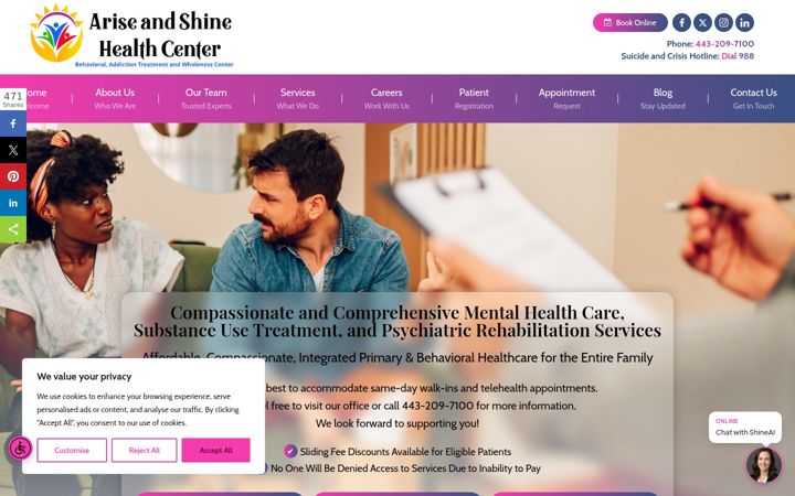 Screenshot of ashealthservices.org