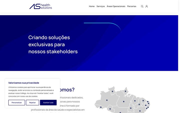 Screenshot of ashealthsolutions.com.br