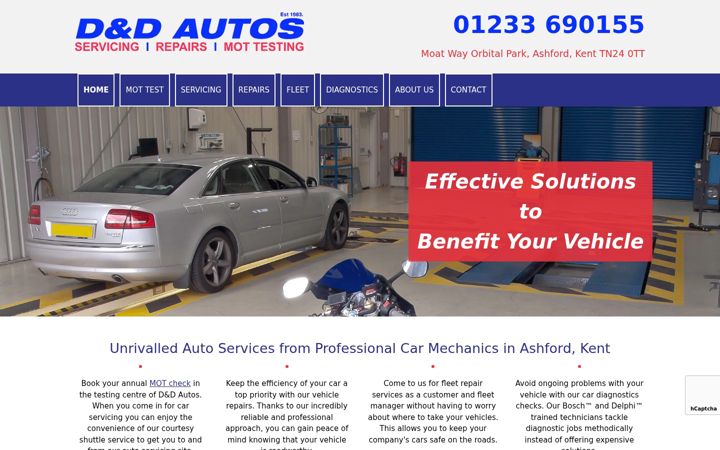 Ekrano kopija ashfordcarrepairs.co.uk