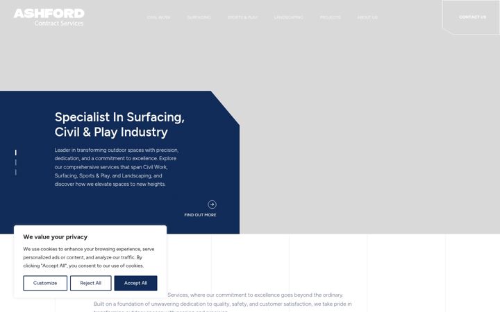 Screenshot του ashfordcontractservices.co.uk