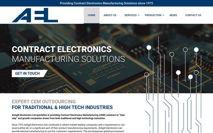 Screenshot of ashgill-electronics.com