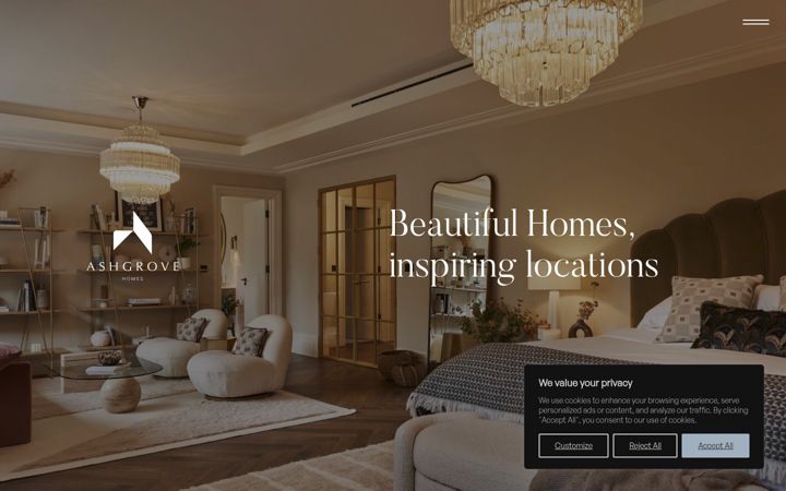 Screenshot του ashgrovehomes.com