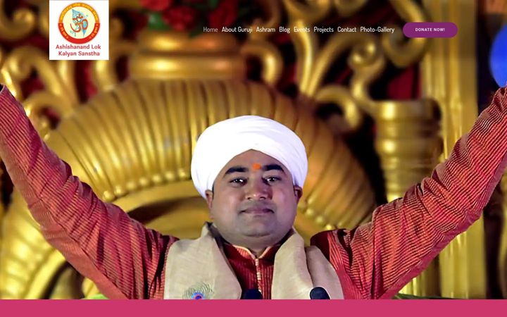 Ekraanipilt saidist ashishanandmaharaj.com