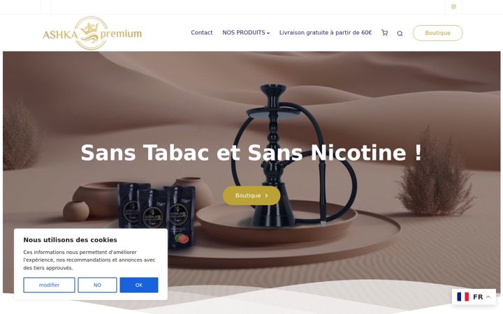 Screenshot ta' ashkapremium.fr
