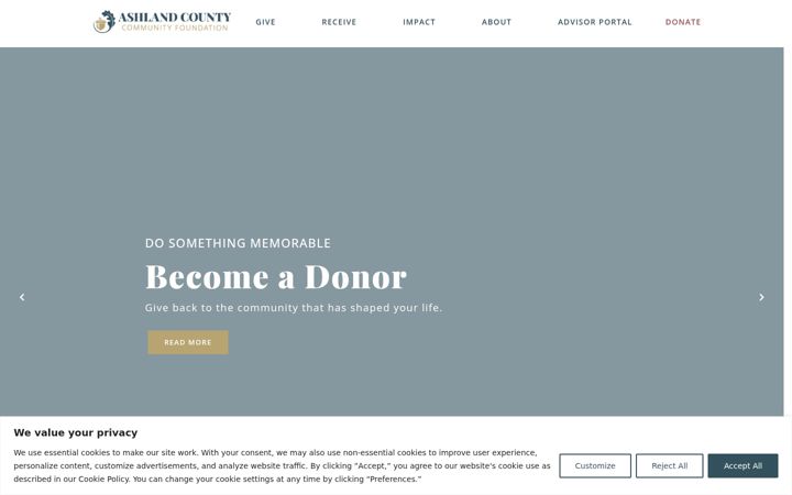 Screenshot ta' ashlandforgood.org