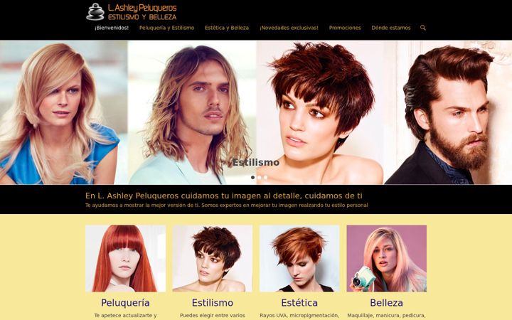 Screenshot of ashley-peluqueros.es