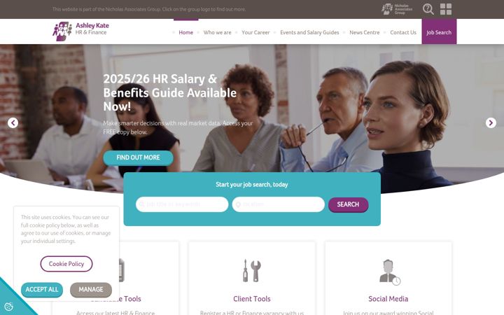 Screenshot of ashleykatehr.com