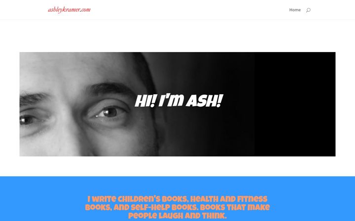 Screenshot of ashleykramer.com