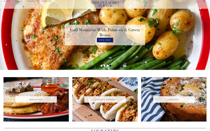 Screenshot of ashleylaurenturner.com