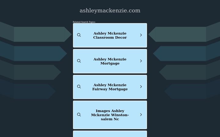 Screenshot of ashleymackenzie.com