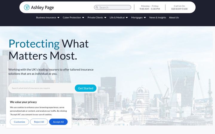 Screenshot of ashleypage.co.uk