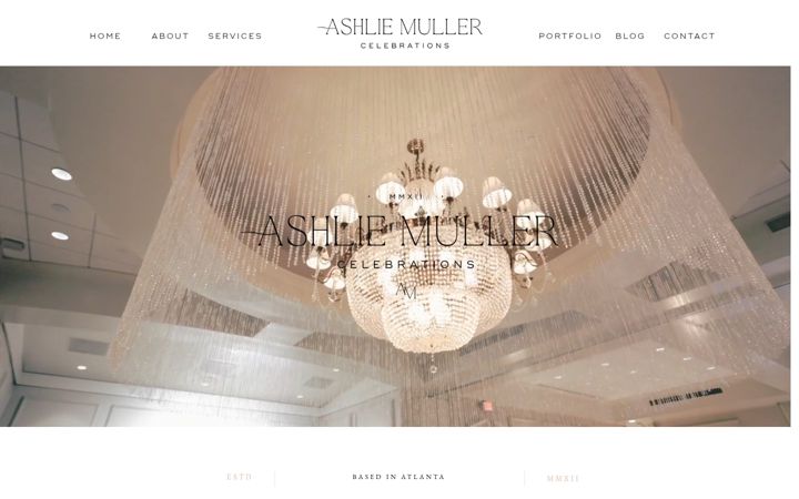 Screenshot stránky ashliemuller.com