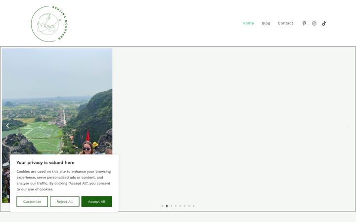 Screenshot of ashlingmcgovern.com