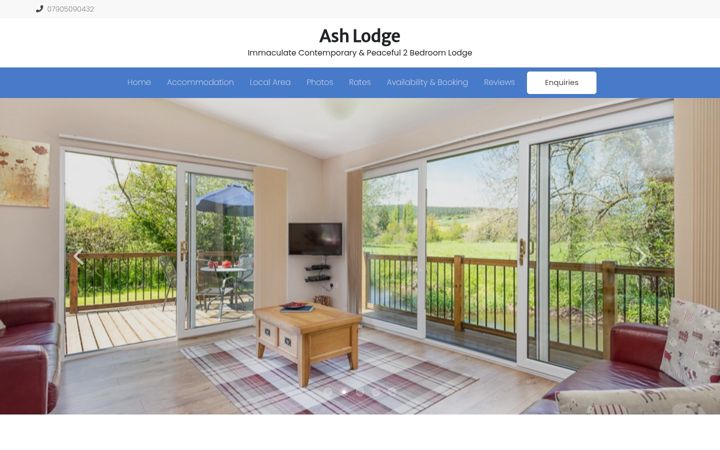 Screenshot of ashlodgeshropshire.co.uk