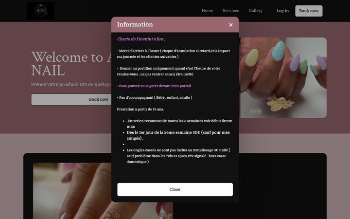 Screenshot of ashnail.fr