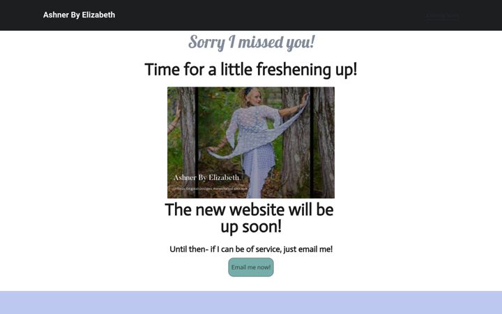 Screenshot of ashnerbyelizabeth.com