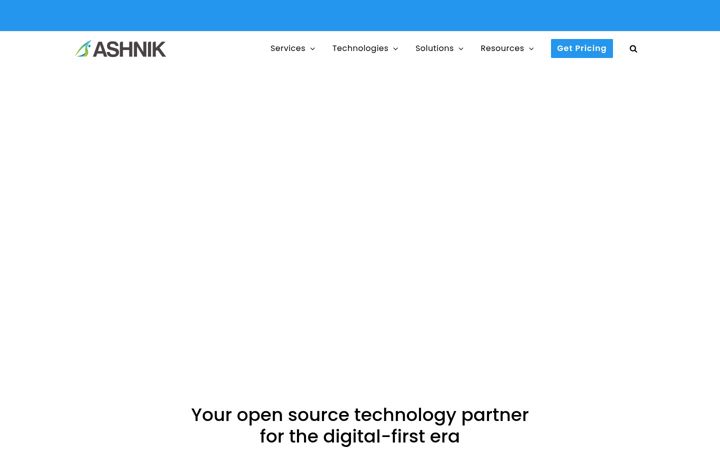 Screenshot stránky ashnik.com
