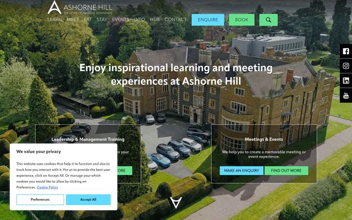 Screenshot of ashornehill.co.uk