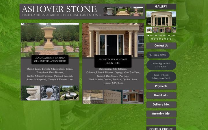 Screenshot του ashoverstone.co.uk