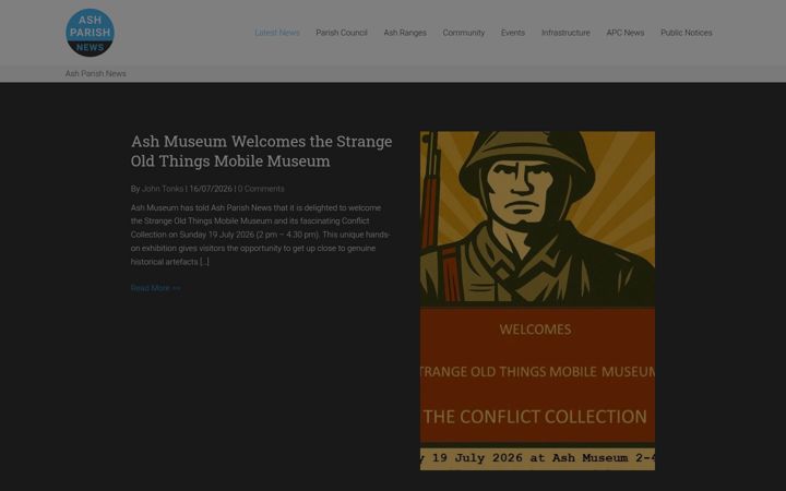 Screenshot of ashparish.org