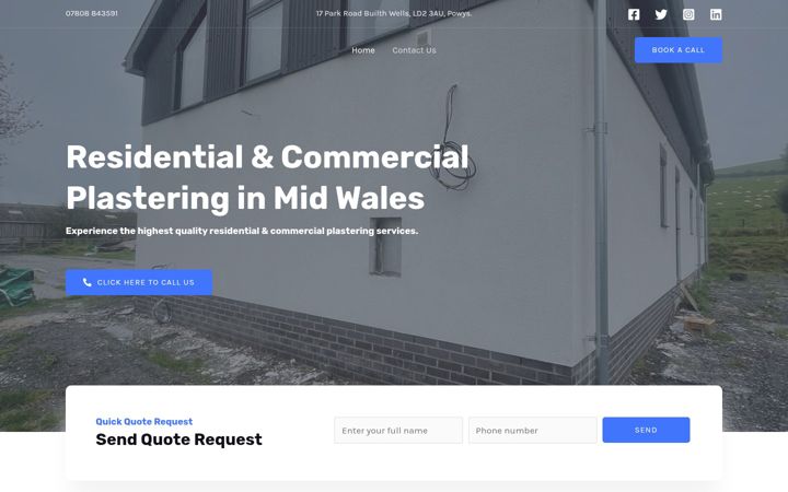 Screenshot of ashparryplastering.com