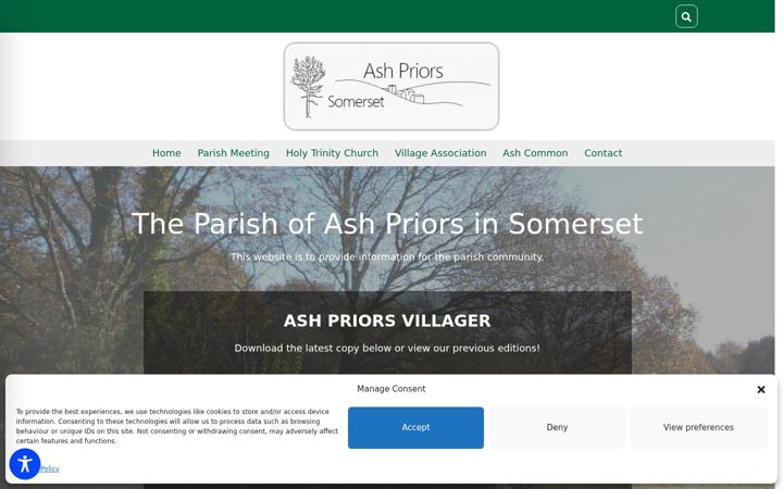 Screenshot του ashpriors.org.uk