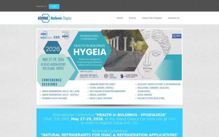 Screenshot of ashrae.gr