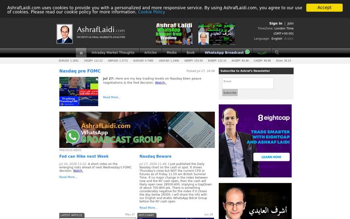 Screenshot of ashraflaidi.com