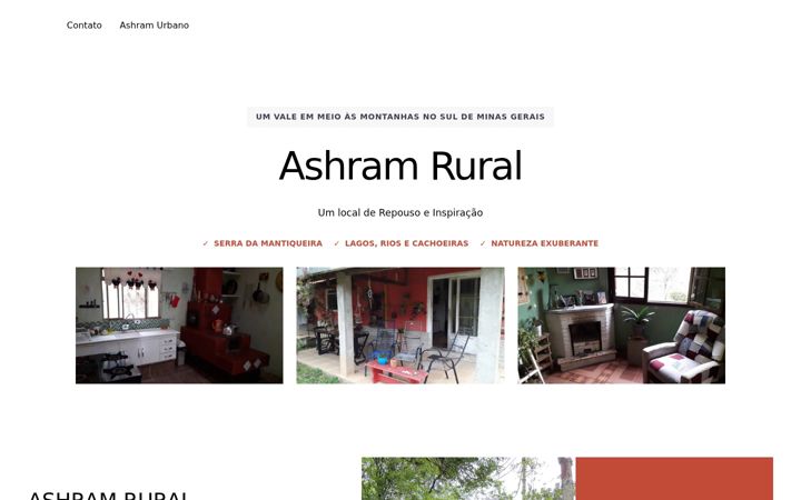 Screenshot of ashramrural.com.br