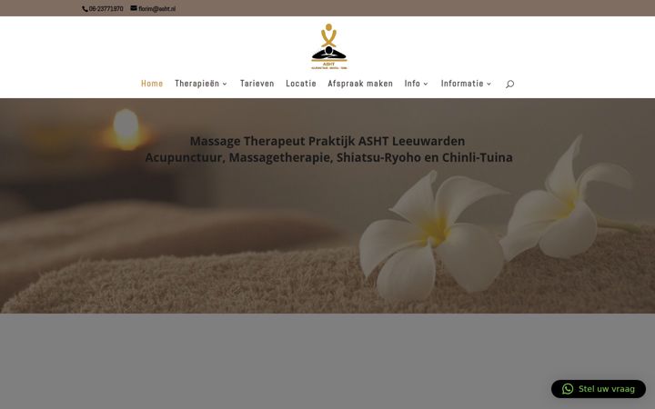 Captură de ecran a asht.nl