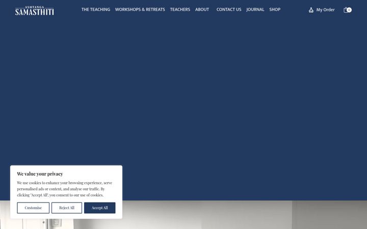Screenshot di ashtangasamasthiti.com