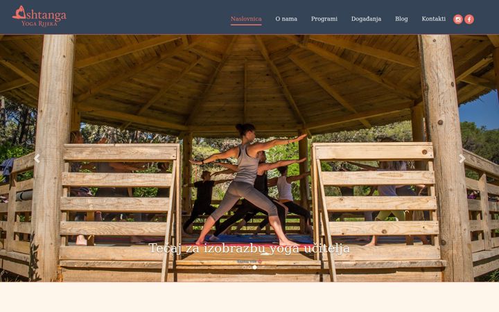 Screenshot of ashtangayoga.hr
