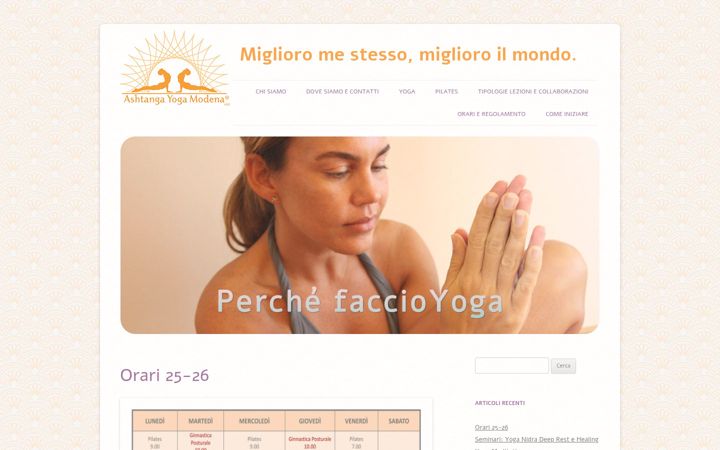 Screenshot di ashtangayogamodena.com