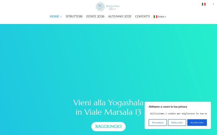 Screenshot of ashtangayogariccione.it