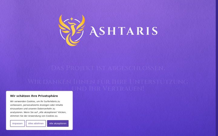 Screenshot of ashtaris.eu