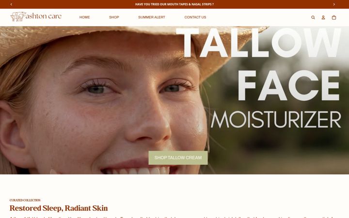 Screenshot ta' ashton-care.com