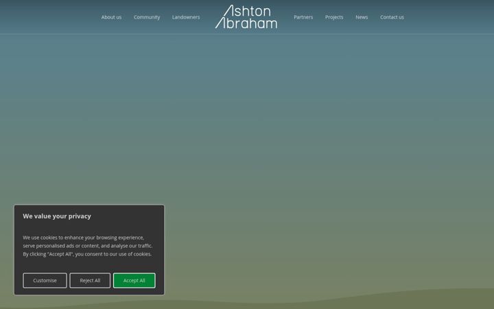 Screenshot of ashtonabraham.com