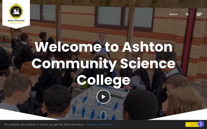 Screenshot of ashtoncsc.lancs.sch.uk