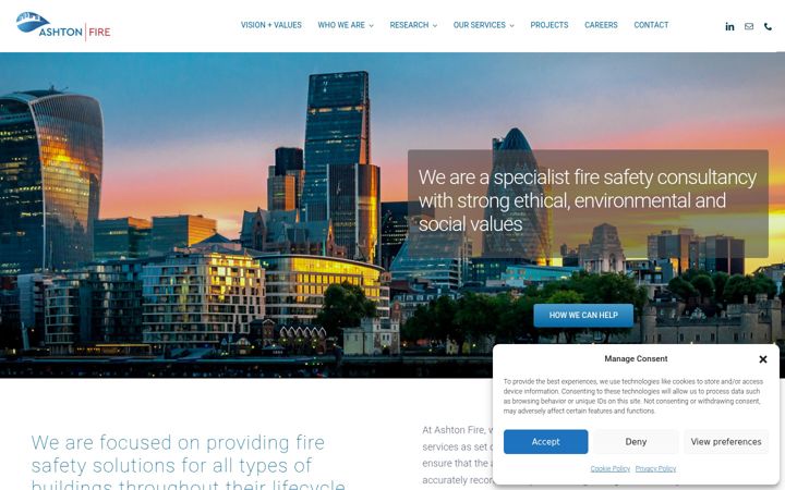 Screenshot of ashtonfire.com