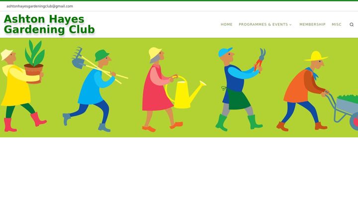 Captura de pantalla de ashtonhayesgardeningclub.co.uk