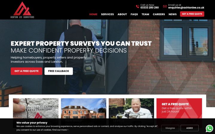 Screenshot of ashtonlee.co.uk