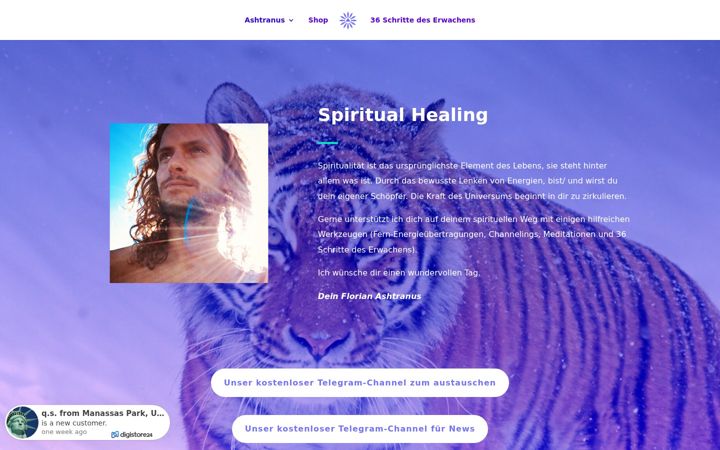 Screenshot of ashtranus.de