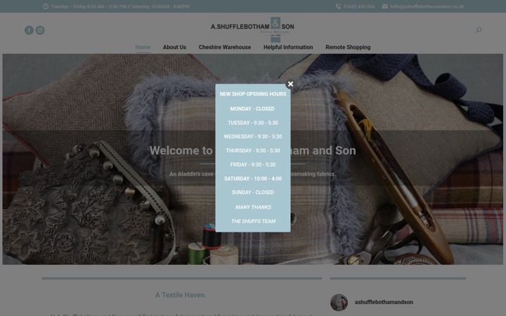 Screenshot of ashufflebothamandson.co.uk